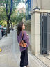 巧丂慵懶風(fēng)毛衣女2025秋冬洋氣毛絨保暖高級感針織寬松套頭上衣 紫色 均碼 曬單實拍圖