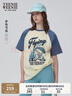 Teenie Weenie小熊女裝T恤2025年夏季新款復古潮流美式插肩袖短袖 淺黃色 XS 曬單實(shí)拍圖