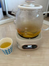 美的（Midea）花漾0膠水全玻璃全自動養(yǎng)生壺 辦公室多功能煮茶壺 燒水壺恒溫電熱水壺煮茶器花茶壺1L YS10B101 曬單實拍圖