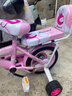 鑫旺彤自行車(chē)兒童3-6-10歲單車(chē)男女童輕便腳踏車(chē)輔助輪5歲女孩車(chē)公主車(chē) 粉色【加寬加大坦克輪】 12寸 適合身高80-105cm 曬單實(shí)拍圖
