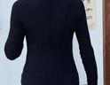三彩2025冬季新款修身圓領(lǐng)針織衫花邊打底衫長(zhǎng)袖套頭衫M 曬單實(shí)拍圖