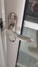 虎頓（HOTUN）衛(wèi)生間門鎖無(wú)鑰匙廁所浴室鎖洗手間鎖舌衛(wèi)浴執(zhí)手通用型孔距125 曬單實(shí)拍圖