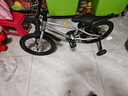 途銳達(dá)鋁合金兒童自行車(chē)3-6-8歲女孩男孩腳踏車(chē)小孩學(xué)生單車(chē)16寸皓沙銀 曬單實(shí)拍圖