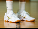 美津濃（MIZUNO）CYCLONE SPEED CN排球鞋綜合室內(nèi)外訓(xùn)練鞋男女款羽毛球鞋乒乓球鞋 白金 【顏值與實(shí)力并存】 現(xiàn)貨 42 =270mm 曬單實(shí)拍圖