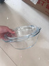品喻（PINYU）玻璃雙耳透明玻璃碗帶蓋微波爐碗耐熱湯碗面碗沙拉碗泡面蒸蛋羹碗 曬單實拍圖