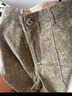 三彩2025秋款休閑長(cháng)褲中腰寬松直筒褲立體分割顯瘦M 咖啡色 L 165/72A 曬單實(shí)拍圖