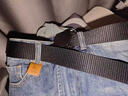 CavlslKcat帆布皮帶男休閑戶(hù)外運動(dòng)速干尼龍腰帶女防金屬過(guò)敏褲帶送男友老公 黑色（帶寬3.8cm） 115cm 曬單實(shí)拍圖