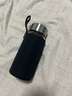 DIKTT德國喝中藥專(zhuān)用杯牛奶杯刻度家用豆漿杯兒童早餐杯帶蓋玻璃杯 【顯溫鋼蓋】400ml+黑色杯套 曬單實(shí)拍圖