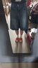 森馬（Semir）牛仔褲女遮胯顯瘦寬松復古潮夏季2025新款涼感百慕大短褲時尚 牛仔藍灰88401 25 曬單實拍圖