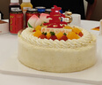 味多美 新鮮蛋糕 生日蛋糕同城配送 北京店送 奶油蛋糕 仙桃祝壽蛋糕 原味蛋糕雜果夾心 直徑25cm 曬單實(shí)拍圖