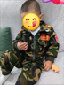 A 21 FUNB兒童迷彩服外套春秋款套裝2025新款男孩秋季運動(dòng)酷帥兩件套 綠色三件套 90 cm 曬單實(shí)拍圖