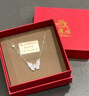 老鳳祥輕奢蝴蝶銀項鏈女生2025新款吊墜飾品情人節(jié)生日禮物送女朋友老婆 曬單實拍圖