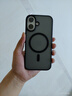 綠聯(lián)適用iPhone16手機(jī)殼 蘋果16磁吸殼 MagSafe保護(hù)套 無線充電 防摔抗指紋防磨防震超薄 磨砂黑色 曬單實(shí)拍圖