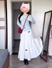 緋垚連衣裙女套裝秋季溫柔韓系穿搭一整套藍色新款高級感長(cháng)裙子 套裝【藍色上衣+半身裙-M】 曬單實(shí)拍圖