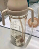 英氏（YEEHOO）嬰兒奶瓶寶寶學(xué)飲杯兒童水杯嬰兒喝水重力球PPSU奶瓶手柄-奶白色 曬單實(shí)拍圖