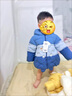巴拉巴拉嬰兒羽絨服男女童冬季外套撞色萌趣200424107205 曬單實(shí)拍圖