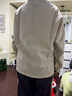 花花公子T恤男士春秋領(lǐng)圓領(lǐng)寬松百搭透氣休閑時(shí)尚長袖上衣 杏灰 XL 曬單實(shí)拍圖