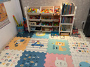 幼貝臣兒童玩具收納架多層家用寶寶置物架玩具箱儲(chǔ)物架組合分類整理神器 大號(hào)至尊版-收納架+展示臺(tái)-白色 曬單實(shí)拍圖