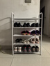 溢彩年華鞋架門(mén)口宿舍簡(jiǎn)易多層鞋架子家用小型置物架室內防塵鞋柜子2226 曬單實(shí)拍圖