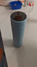 炊大皇保溫杯316L醫(yī)用級(jí)不銹鋼茶水分離商務(wù)便攜智能保溫杯淺藍(lán)色 490ml 曬單實(shí)拍圖