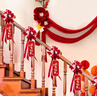 酷依寶結婚樓梯紗幔套裝創(chuàng  )意婚禮拉花婚房裝飾布置樓梯扶手訂婚婚慶用品 曬單實(shí)拍圖