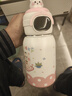 【禮物】智能兒童保溫杯寶寶吸管水壺耐磨耐用大容量學(xué)生專(zhuān)用水杯 粉色貓咪500ml-智能蓋 曬單實(shí)拍圖