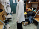 馬登工裝美式復古重磅華夫格亨利衫阿美咔嘰內搭打底長(cháng)袖T恤男秋 米白色 2XL 曬單實(shí)拍圖
