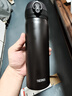 膳魔師（THERMOS）保溫杯316鋼500ml男女士?jī)和瓕W(xué)生教師節(jié)禮物JNL-500S暗夜黑 曬單實(shí)拍圖