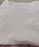 ASK JUNIOR男童短袖T恤2025夏薄款兒童休閑純色舒適跑步打底衫 白色 150 曬單實(shí)拍圖