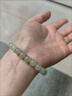 和田玉手串青海料晴水青白玉水手手鐲玉石珠子金散串珠手鏈 原礦大師雕刻8mm冰底清水手鏈 曬單實(shí)拍圖