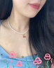 妙奕嘉女生生日禮物仿珍珠項鏈女氣質(zhì)甜美高級感鎖骨鏈小眾設(shè)計度假風(fēng) 櫻桃仿珍珠項鏈 曬單實拍圖