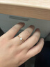 慕璨（OWN SHINE）【新年禮物】璨若星軌18k黃金女戒指亮面真鉆培育結婚 送女友禮物 【0.35ct±0.03】 15號 曬單實(shí)拍圖