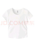 森馬（Semir）短袖t恤女短款修身圓領(lǐng)內(nèi)搭25夏涼感收腰V領(lǐng)上衣辣妹109325100006 曬單實(shí)拍圖
