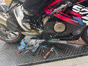 MOTO TRONMOTOTRON適用ZXJC張雪500RR改裝升高腳踏三星手把牛角護蓋油箱蓋 升高腳踏 黑紅 1套 曬單實拍圖