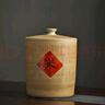 龍斌（longbin）景德鎮陶瓷米缸帶蓋密封缸木紋10/20/50斤家用大容量?jì)γ酌嫱胺老x(chóng) 直筒缸  一米一滿(mǎn) 20斤 曬單實(shí)拍圖