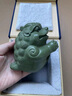 指間陶藝精品 宜興紫砂擺件茶寵原礦綠泥辦公擺飾雕塑文玩茶玩 恭喜發(fā)財 恭喜發(fā)財 曬單實(shí)拍圖