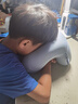可韻（CORY）午睡枕小學(xué)生抱枕兒童趴睡枕頭便攜午覺(jué)成人辦公室午休神器 蘭 曬單實(shí)拍圖