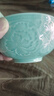 蘇氏陶瓷（SUSHI CERAMICS）青瓷釉陶瓷碗花開(kāi)富貴米飯碗湯碗6件套裝餐具 曬單實(shí)拍圖