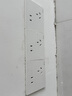公牛（BULL）開關(guān)插座G57蝶翼超薄二開單控開關(guān)大面板開關(guān)G57K211暮雪白暗裝 曬單實(shí)拍圖
