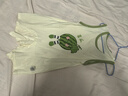 嬰兒連體衣新生兒衣服夏季薄款無(wú)袖背心寶寶肚兜空調睡衣卡通哈衣 喜瓜 90cm 曬單實(shí)拍圖
