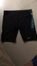 速比濤（Speedo）泳褲男大標logo系列專業(yè)訓練抗氯速干經(jīng)典及膝游泳褲 中灰藍 40 曬單實拍圖