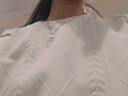 紅蜻蜓圓領(lǐng)肌理感衛衣2025年秋季新款長(cháng)袖T恤女百搭休閑小眾寬松上衣女 米白色 L 建議105-120斤 曬單實(shí)拍圖
