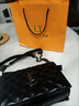 香港正品2025新款包包女真皮潮小香風(fēng)菱格鏈條包百搭單肩斜挎女包 黑色【專(zhuān)柜禮盒】 曬單實(shí)拍圖