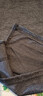 【秋冬新款】人字紋闊腿褲女高腰寬松單開(kāi)叉窄版羊毛呢直筒褲子 深灰色 XL 【建議體重120-135斤】 曬單實(shí)拍圖