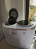美的（Midea）分區洗波輪迷你洗衣機 MNBB10VH70E 內衣洗衣機小型嬰兒懶人洗衣機 雙子座 同洗同脫 國家補貼 曬單實(shí)拍圖