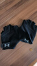 安德瑪（Under Armour）健身手套男擼鐵透氣器械訓練單杠硬拉護掌UA運動(dòng)半指手套女防起繭 黑色【硅膠掌墊 防滑耐磨】 L （手掌偏大者） 曬單實(shí)拍圖