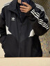 adidas經(jīng)典寬松運動夾克外套男女秋季阿迪達斯官方三葉草 炭黑/黑色/白色   M 曬單實拍圖