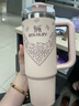 STANLEY巨無(wú)霸吸管杯 不銹鋼保溫杯吸管杯高顏值保冷保溫水杯教師節禮物 【限量發(fā)售】晶粉印花- 887ml 曬單實(shí)拍圖