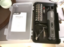 得力電動(dòng)螺絲刀充電式家用小型迷你電動(dòng)螺絲起子帶25批頭套裝 曬單實(shí)拍圖