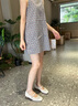 康莉編織鏤空淺口單鞋女2025秋季新款透氣瑪麗珍平底單鞋商場同款 米白色 36 曬單實拍圖